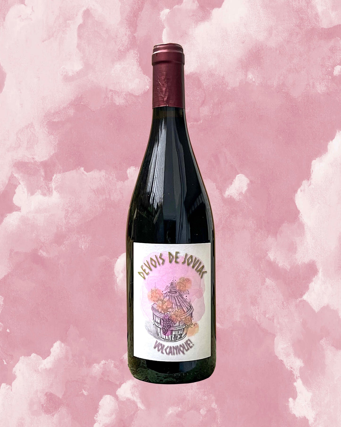 Bouteille de vin rouge d'ardèche Syrah Devois de Joviac