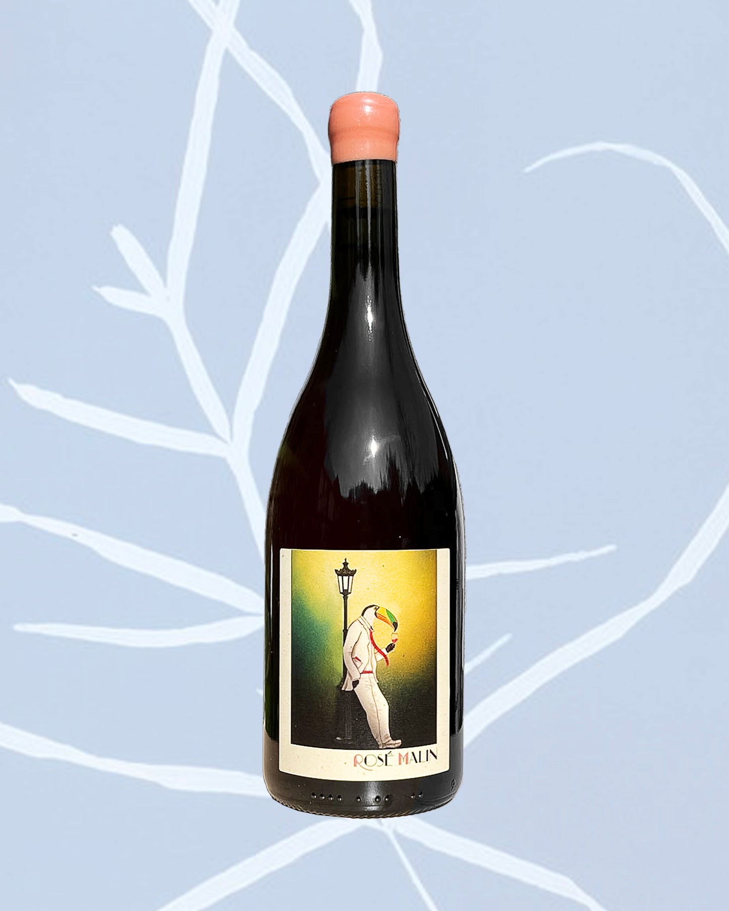 Bouteille vin rosé naturel jura gamay grenache noir rare ehter créatif