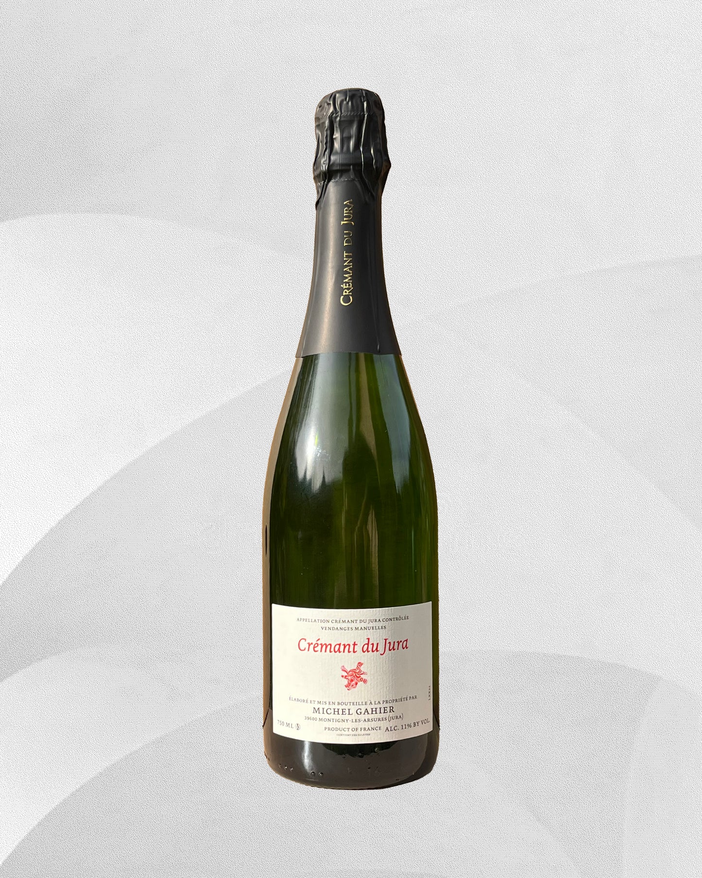Bouteille de crémant du jura michel gahier