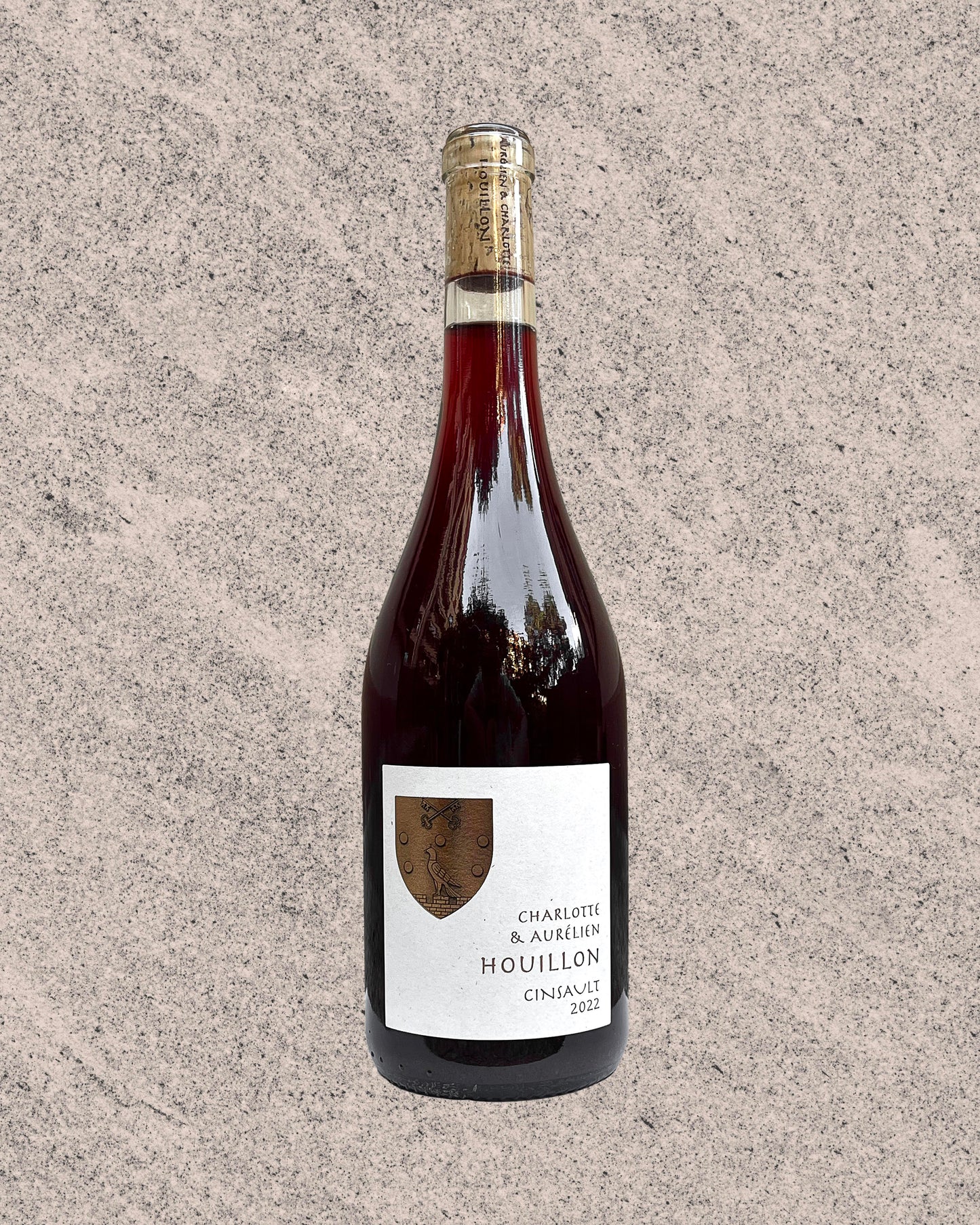 Bouteille de vin rouge des cotes du rhone domaine houillon 2022