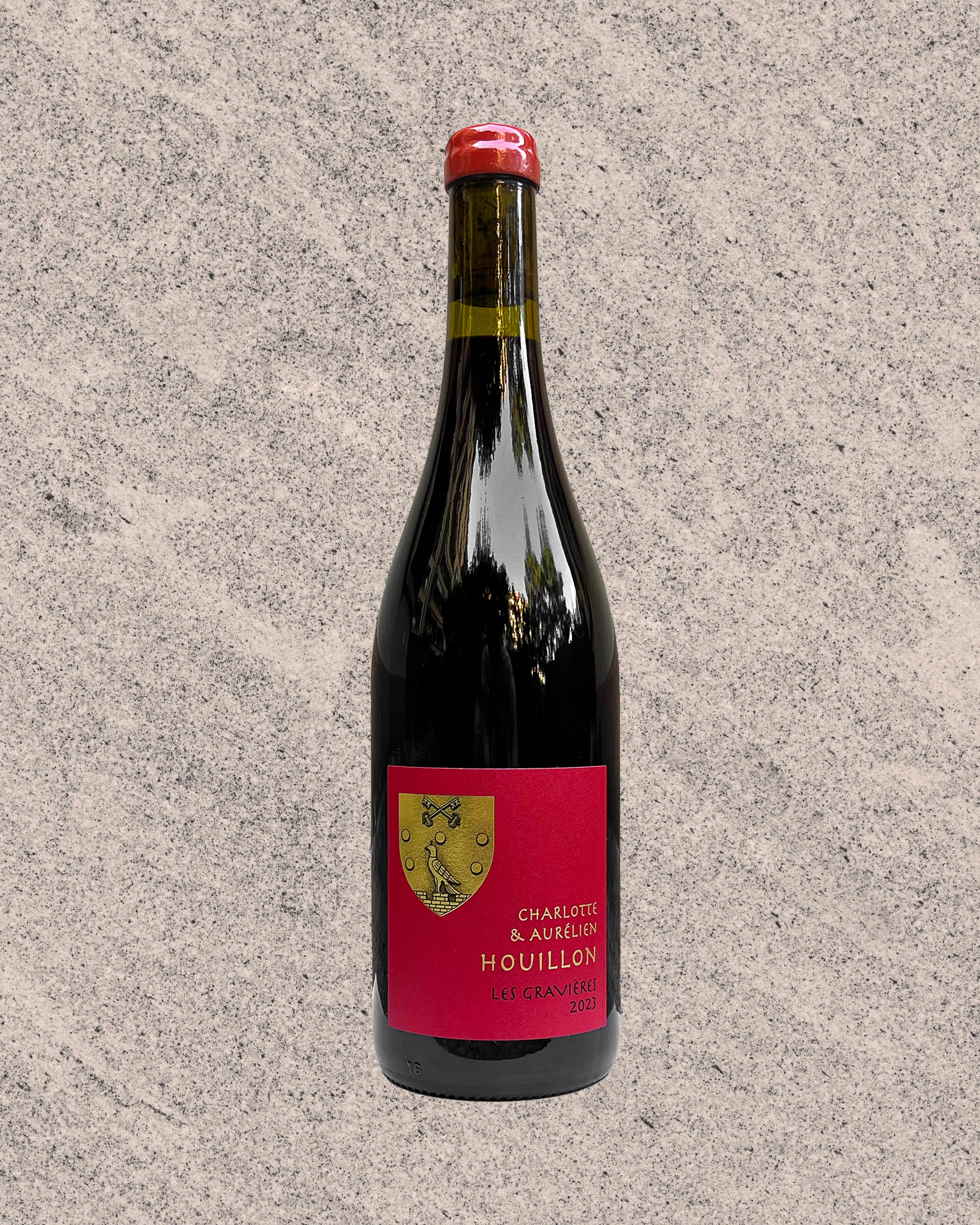 Bouteille de vin rouge domaine houillon des côtes du rhônes
