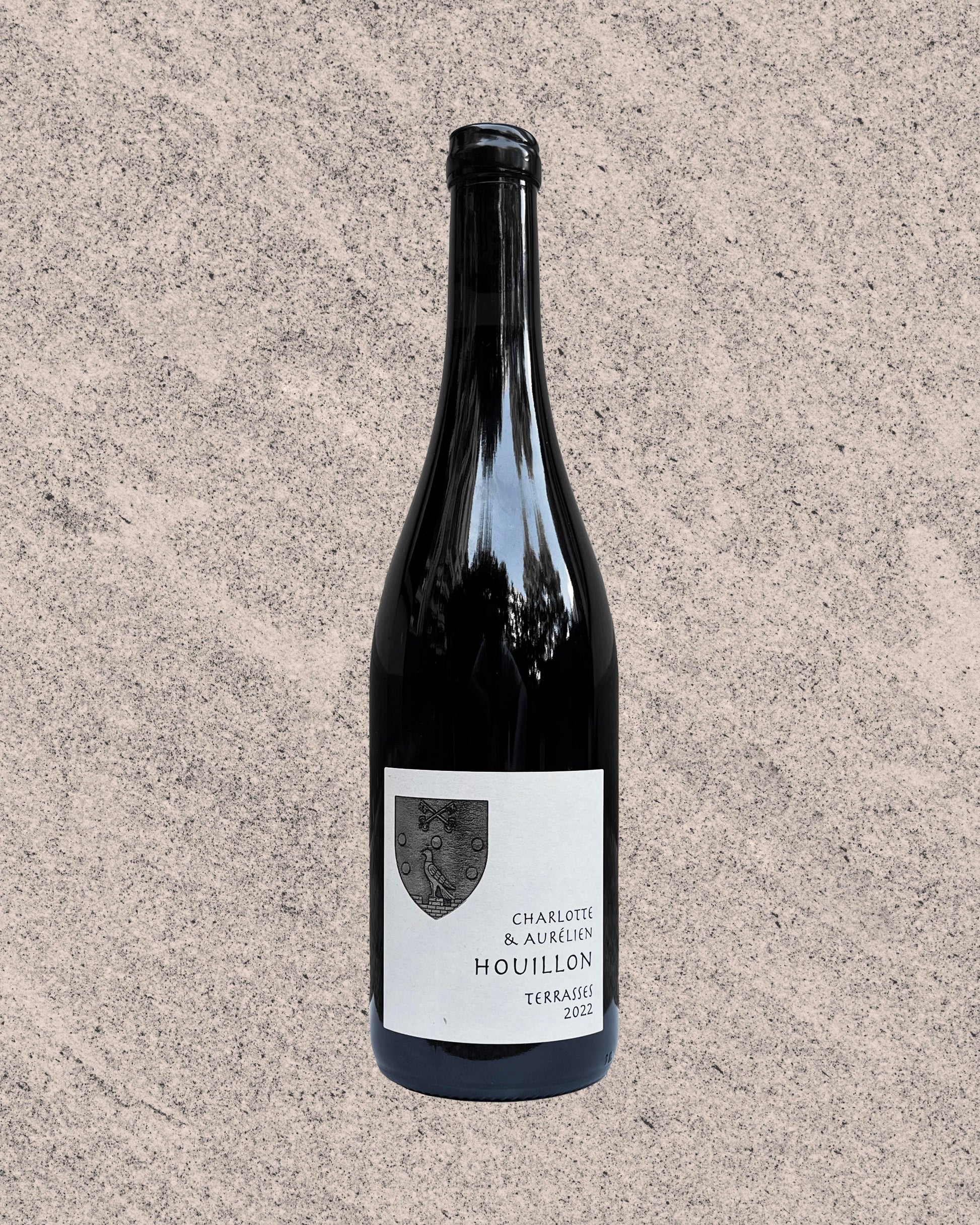 Bouteille de vin rouge côtes du rhone domaine houillon