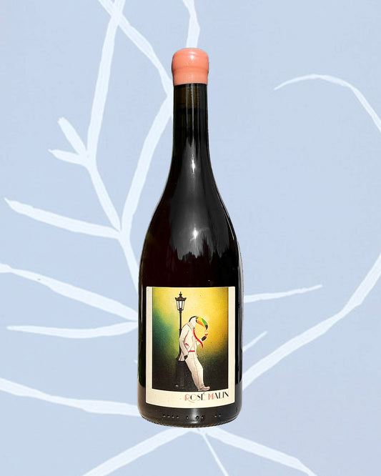 Bouteille vin rosé naturel jura gamay grenache noir rare ehter créatif