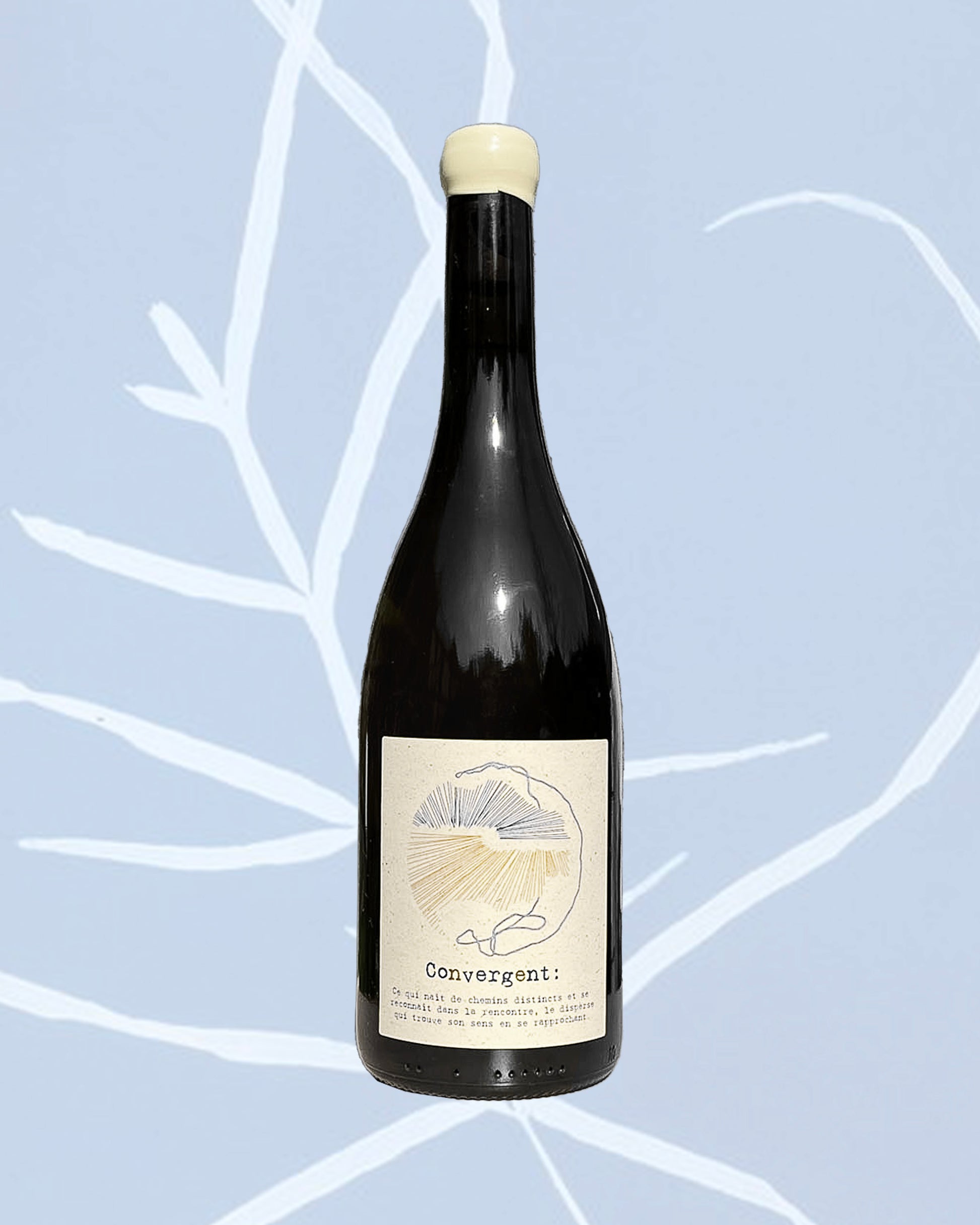 Bouteille vin blanc naturel jura chardonnay ether créatif rare