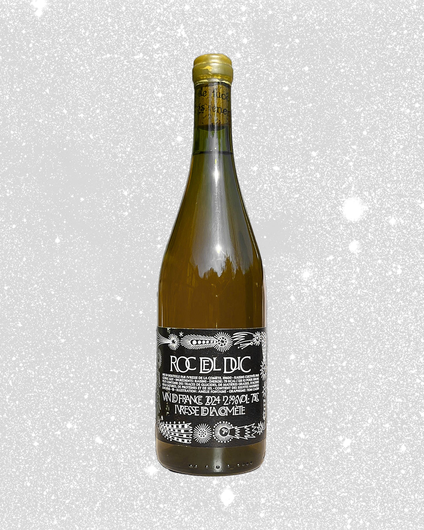 Bouteille de vin naturel blanc du Jura Chardonnay 