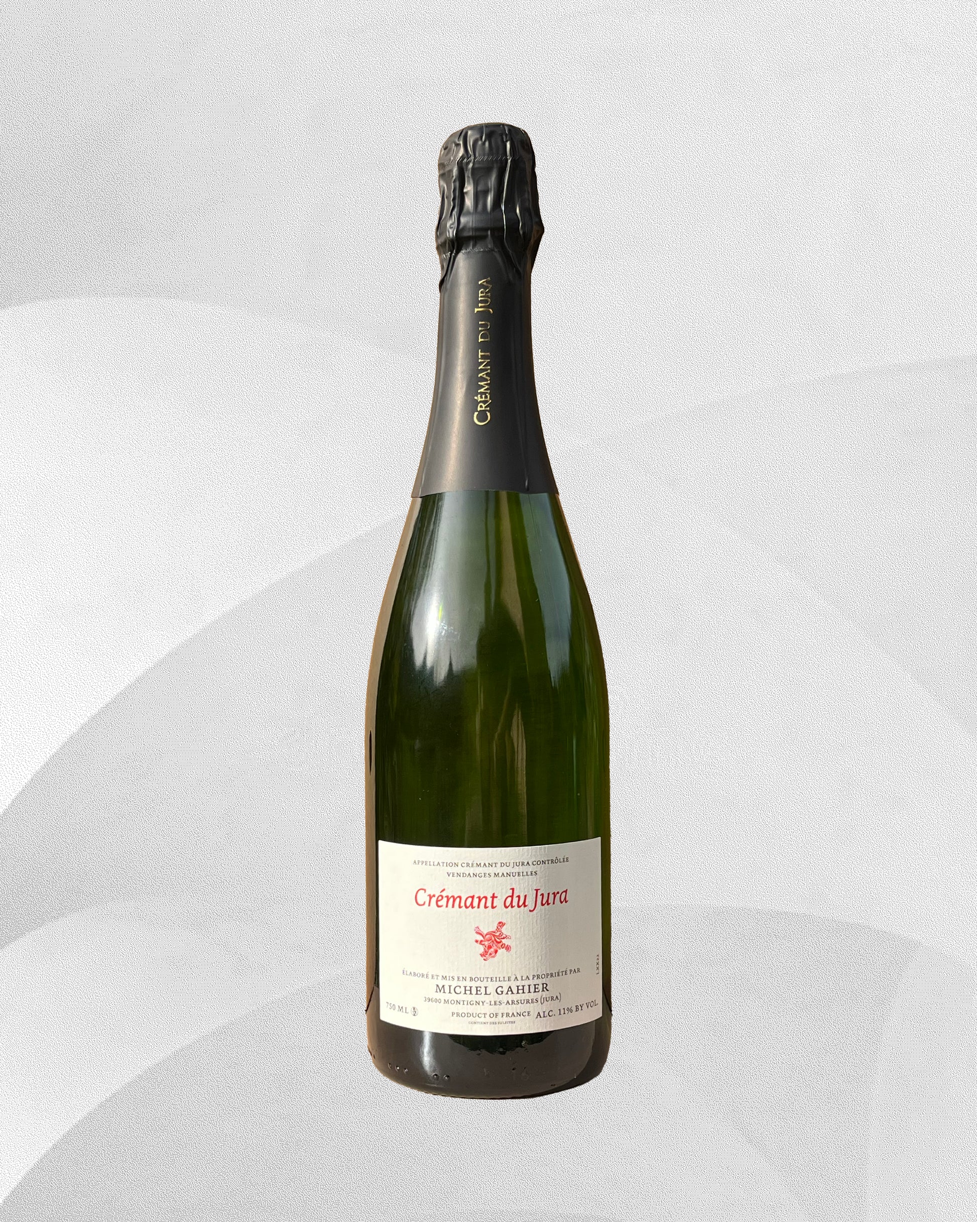Bouteille de crémant du jura michel gahier