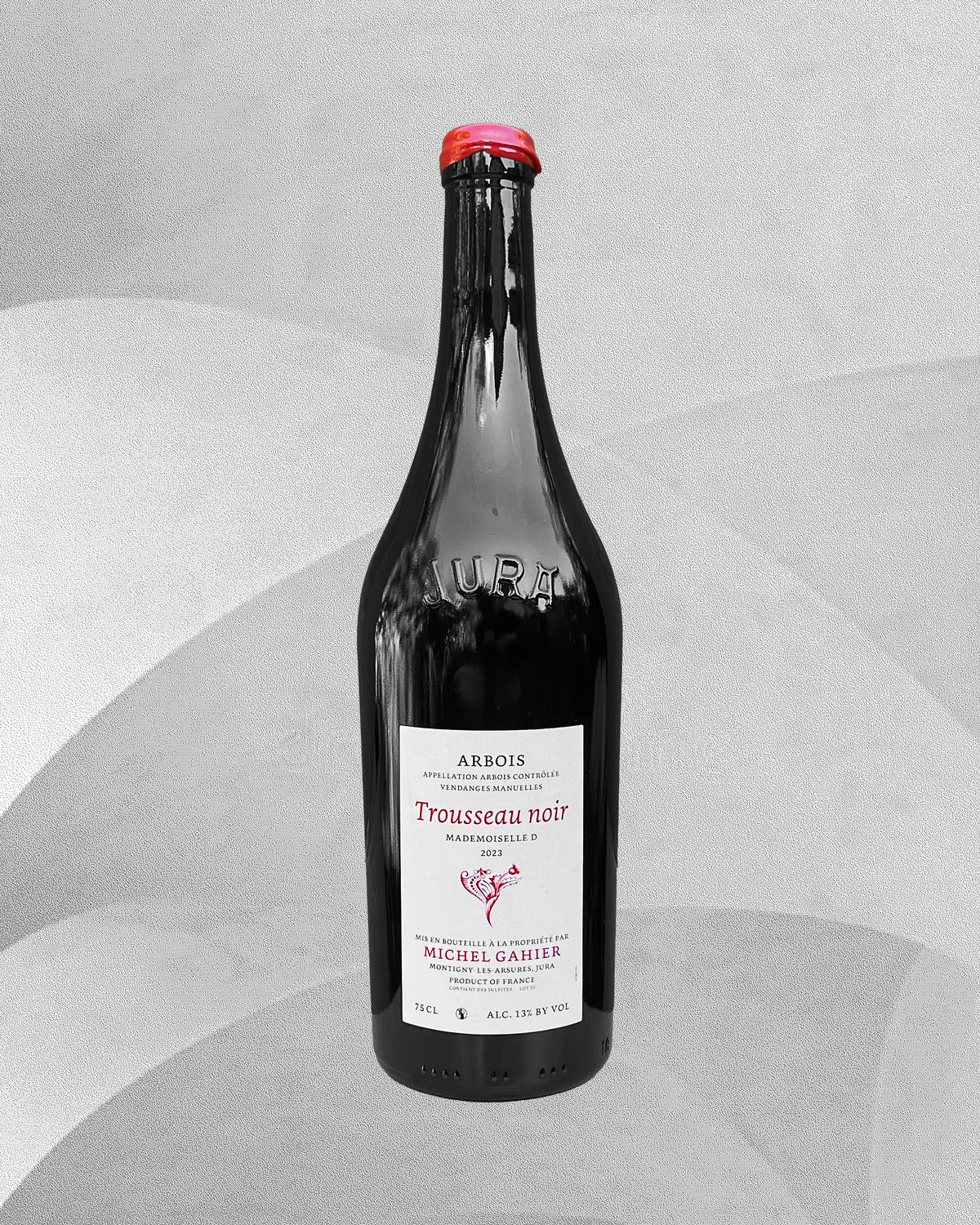 Vin naturel rouge du jura Michel gahier trousseau rare