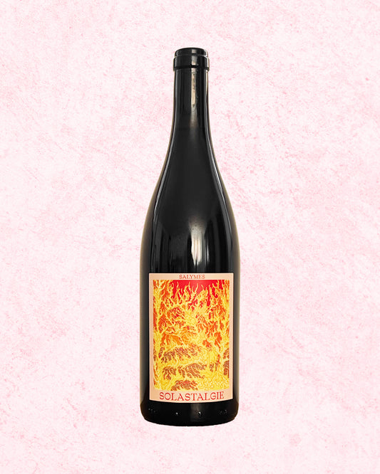 Bouteille de vin naturel rouge gamay ardèche glouglou